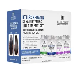 Beauty Tree Set Of 4 Btliss Keratin Hair Treatment Kit Mono Dose - 120 ml Each-0