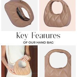 MINI WESST Women Textured Structured Handheld Bag image 5