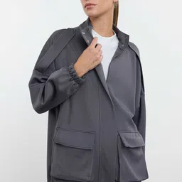 Trendyol Stand Collar Jacket With Trouser image 2