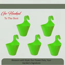 go hooked Hook Railing Planter Hanging Pots for Plant image 3
