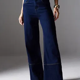 Miss Chase Women Wide Leg High-Rise Stretchable Jeans-image-73