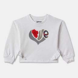 R&B Girls Graphic Printed Cotton Pullover Sweatshirt-picture-24