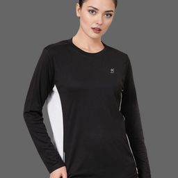HRX by Hrithik Roshan Women Solid Round Neck Full Sleeve Sports T-shirt-picture-16