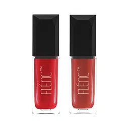 FLENC Set Of 2 Cryla Velvet Matte Liquid Lipstick-10ml Each-Barcelona & Sydney-25