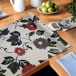 REVEXO Grey & Red Printed Water-Resistant Shelf Liner-18