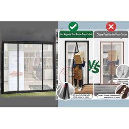 Stylista Transparent Insulated Magnetic Door Curtain - 94 x 82 inch - PVC thickness 0.2mm-image-15