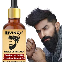 LIVINCY Premium Beard Growth Oil With Coconut - 30 ml-5