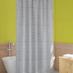 ArtzFolio Black & White Geometric Printed Water Proof Shower Curtain-image-70