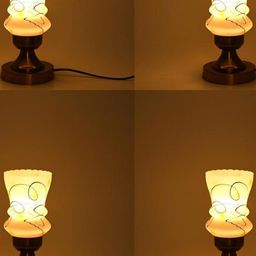 SOMIL White Glass Cylinder Table Lamps-picture-4