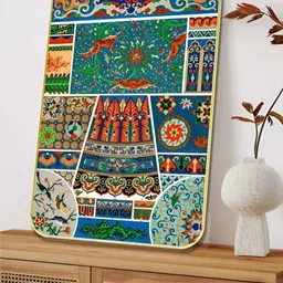 SAF Blue & Green 1 Piece Wood Other Wall Paintings-image-59