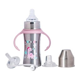 Adore Pink Printed Trion 3 in 1 Feeding Bottel-image-11