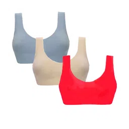 Girls Beginners Non Padded Teenager Full Coverage Cotton Bra-49