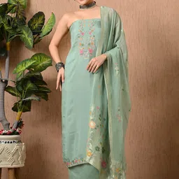 THE WEAVERS SHOP BY RAAVI Embroidered Unstitched Dress Material-image-39