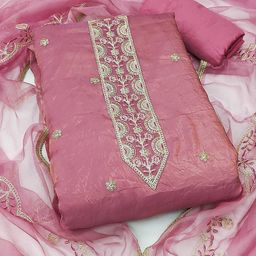 KALINI Embroidered Pure Silk Unstitched Dress Material-image-93