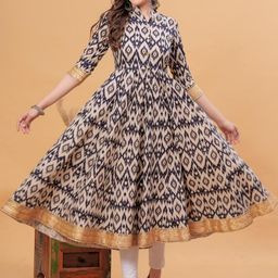 KALINI women Ethnic Motifs Print Fit & Flare Dress-image-77