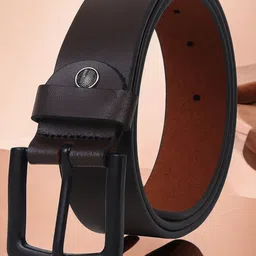 Metronaut Men Textured Leather Formal Belt-picture-2