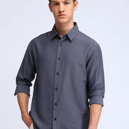 Flying Machine Men Classic Opaque Casual Shirt-image-99