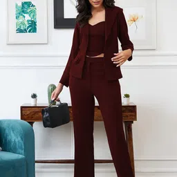 SRUTVA FASHION Crop Top With Trousers & Blazer Co-Ords-picture-51