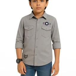 Rocket Science Boys Classic Slim Fit Casual Shirt-image-40