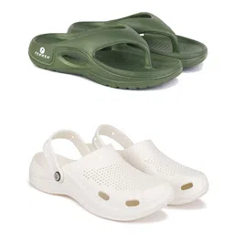 PENNEN Pack Of 2 Clogs & Thong Flip-Flops-image-62