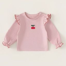 LULU & SKY Puff Sleeve Organic Cotton Top-image-72