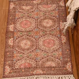 INDIAN HOME FAB Red Ethnic Motifs Printed Anti-Slip Water Absorbent Cotton Floor Mat-image-32