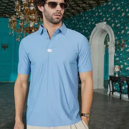 Campus Sutra Men Polo Collar Pockets T-shirt-picture-2