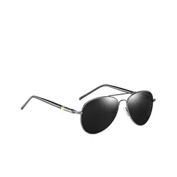 Dervin Unisex Aviator Sunglasses with Polarised and UV Protected Lens-52