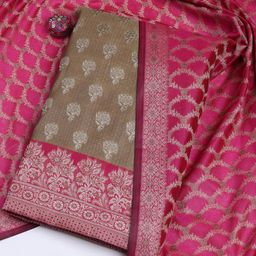 Meena Bazaar Woven Design Unstitched Dress Material-image-80