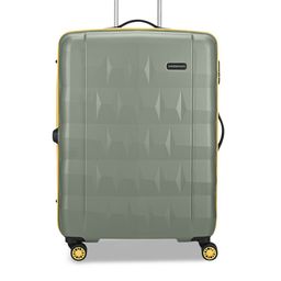 Aristocrat Comet Green Large Hard Luggage 76cm Check-in Trolley Bag with Smooth 8-Wheel-32