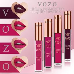 VOZO Set Of 4 Matte Lips Liquid Lipstick 4 ml Each Shade 102-105-106-204-25