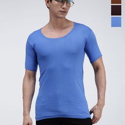 AMUL COMFY Pack Of 4 Pure Cotton Basic Vests AC-CVESTDF-MULTI-XL-4PC-image-46