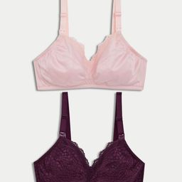 Marks & Spencer Floral Medium Coverage Bra pack of 2-29