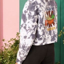 DressBerry Classy Chic Dyed & Printed Cotton Terry Boxy Sweatshirt-picture-18