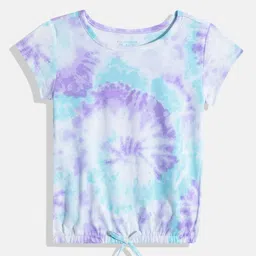 THE CHILDREN'S PLACE Girls Tie and Dye Top with Bow Detail-picture-30