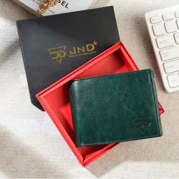 JND Men PU Two Fold Wallet-1