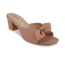 MICHICK Block Sandals with Bows image 4