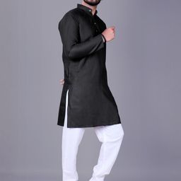 AWM Men Cotton Solid Straight Kurta-image-106