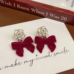Krelin Gold-Plated Floral Shaped Drop Earrings-image-98