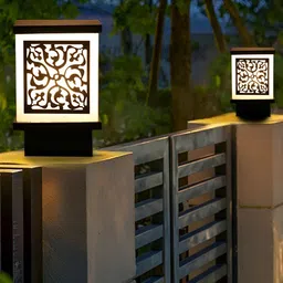KINIS Black & White 2 Pieces Rectangular Shaped Light Outdoor Lamps-picture-10