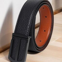 Provogue Men Textured PU Reversible Formal Belt-picture-2