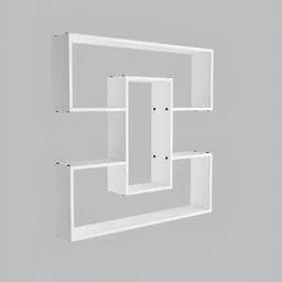 SIVOM White Multipurpose Modular Wall Shelf image 5