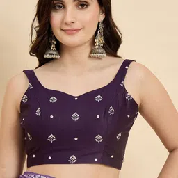 Anouk Rustic Floral Printed Bhagalpuri Saree image 5