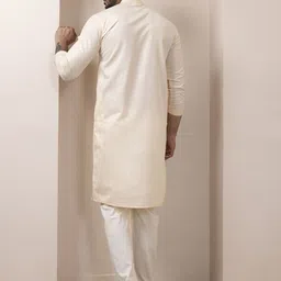 DEVOILER Men Ethnic Motifs Printed Regular Kurta with Pyjamas image 2