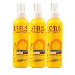Lotus Professional Set Of 3 PHYTORx Sunblock Mist -100ml Each image 1