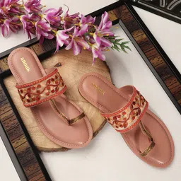 Anouk Women Ethnic Open Toe Flats-image-87