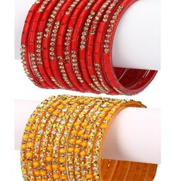 1ST TIME Women Traditional Glass Bangles-image-14