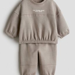 H&M 2-Piece Brushed-Inside Sweatshirt Set-picture-40
