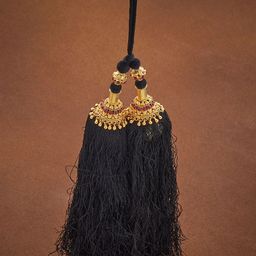 Kushal's Fashion Jewellery Women Temple Choti Hair Accessory Set-image-3
