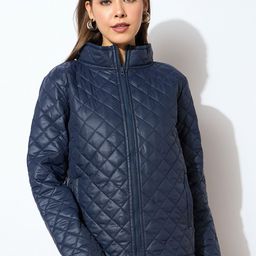SASSAFRAS Women Geometric Puffer Jacket-image-98